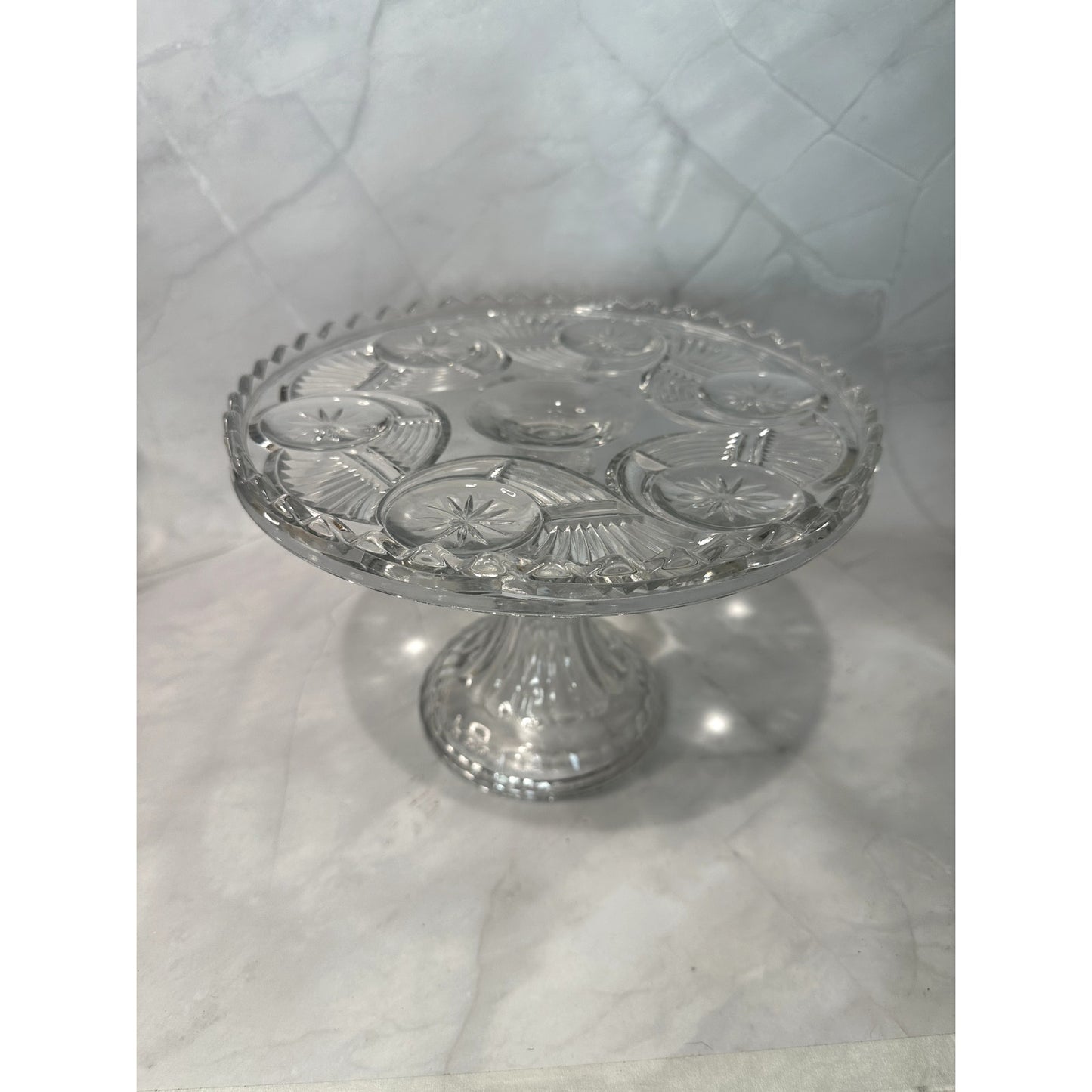 EAPG Horn of Plenty Cake Stand Plate C 1890's