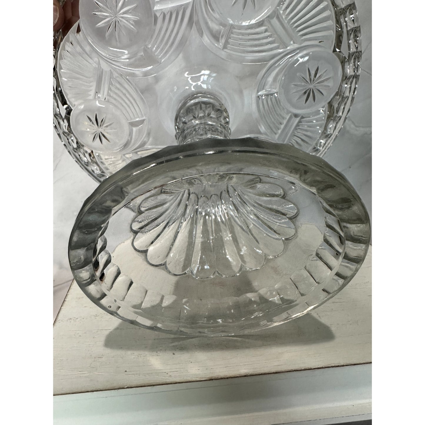 EAPG Horn of Plenty Cake Stand Plate C 1890's