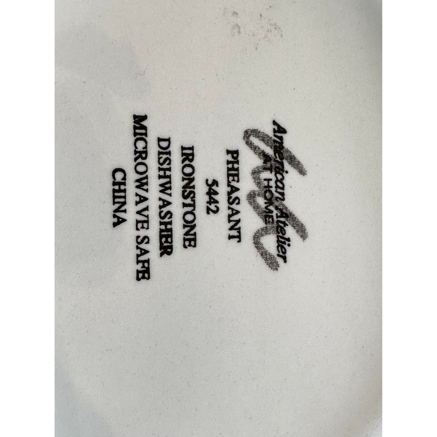 Vintage American Atelier @ Home Ironstone Pheasant Covered Bowl with lid. 5.5" #5442