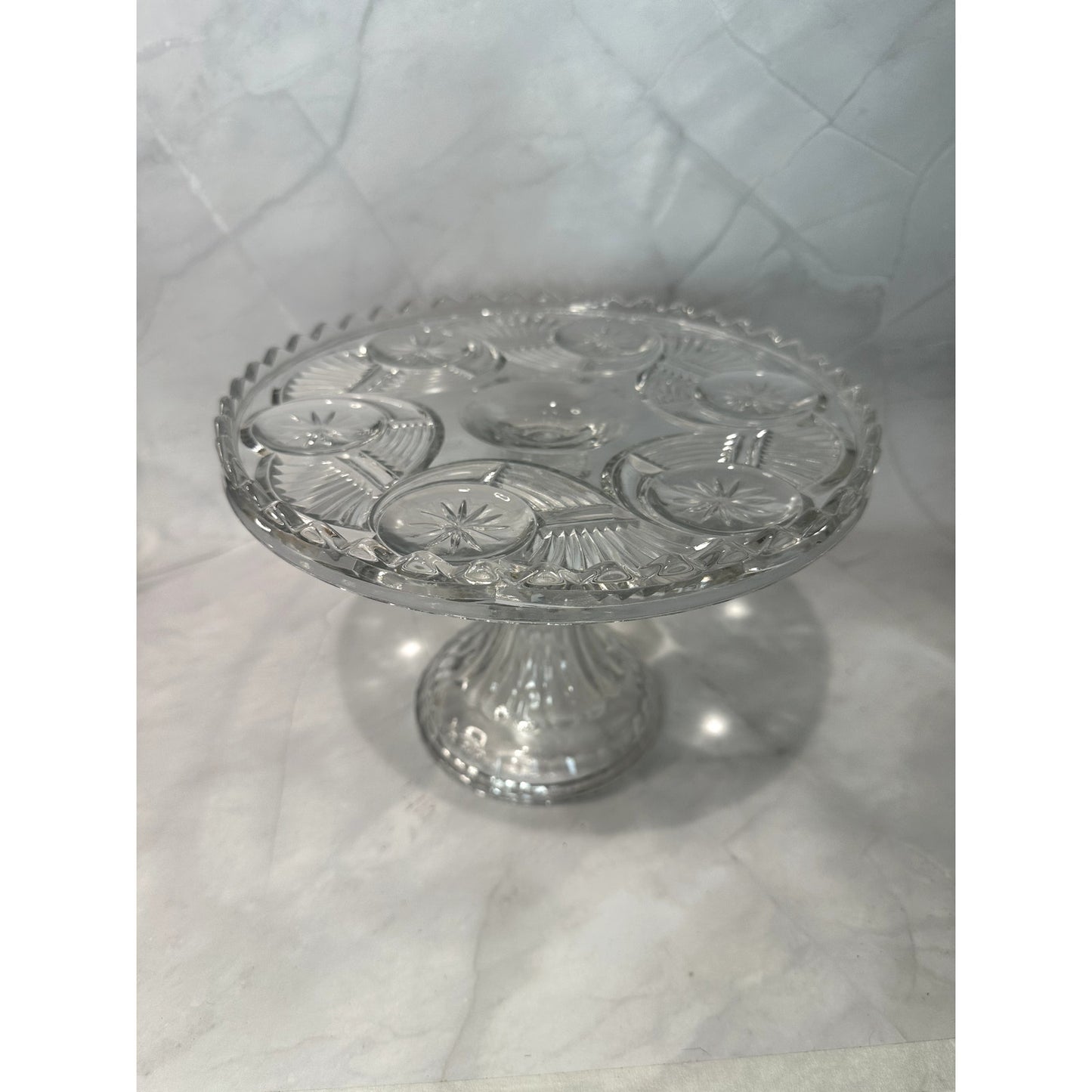 EAPG Horn of Plenty Cake Stand Plate C 1890's