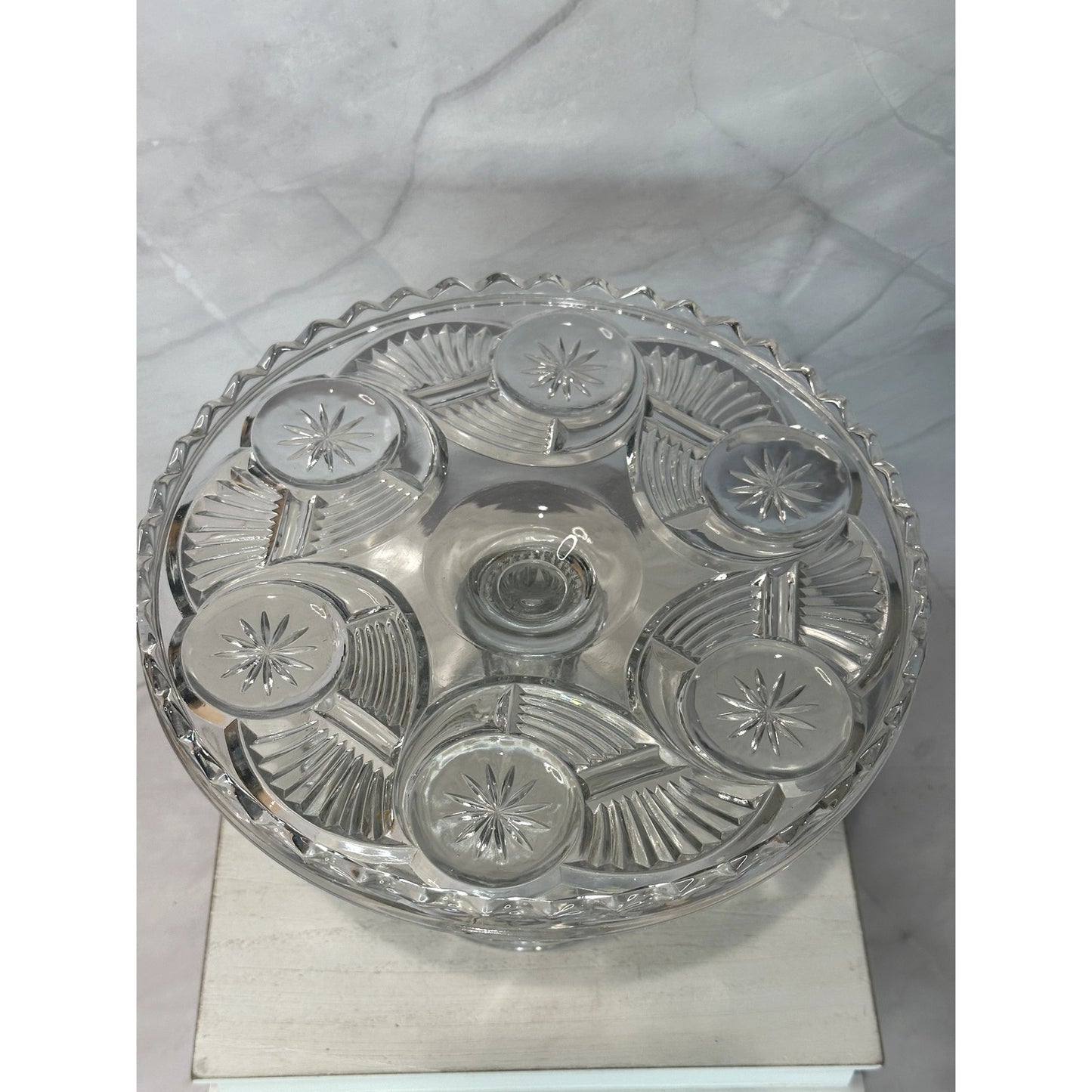 EAPG Horn of Plenty Cake Stand Plate C 1890's