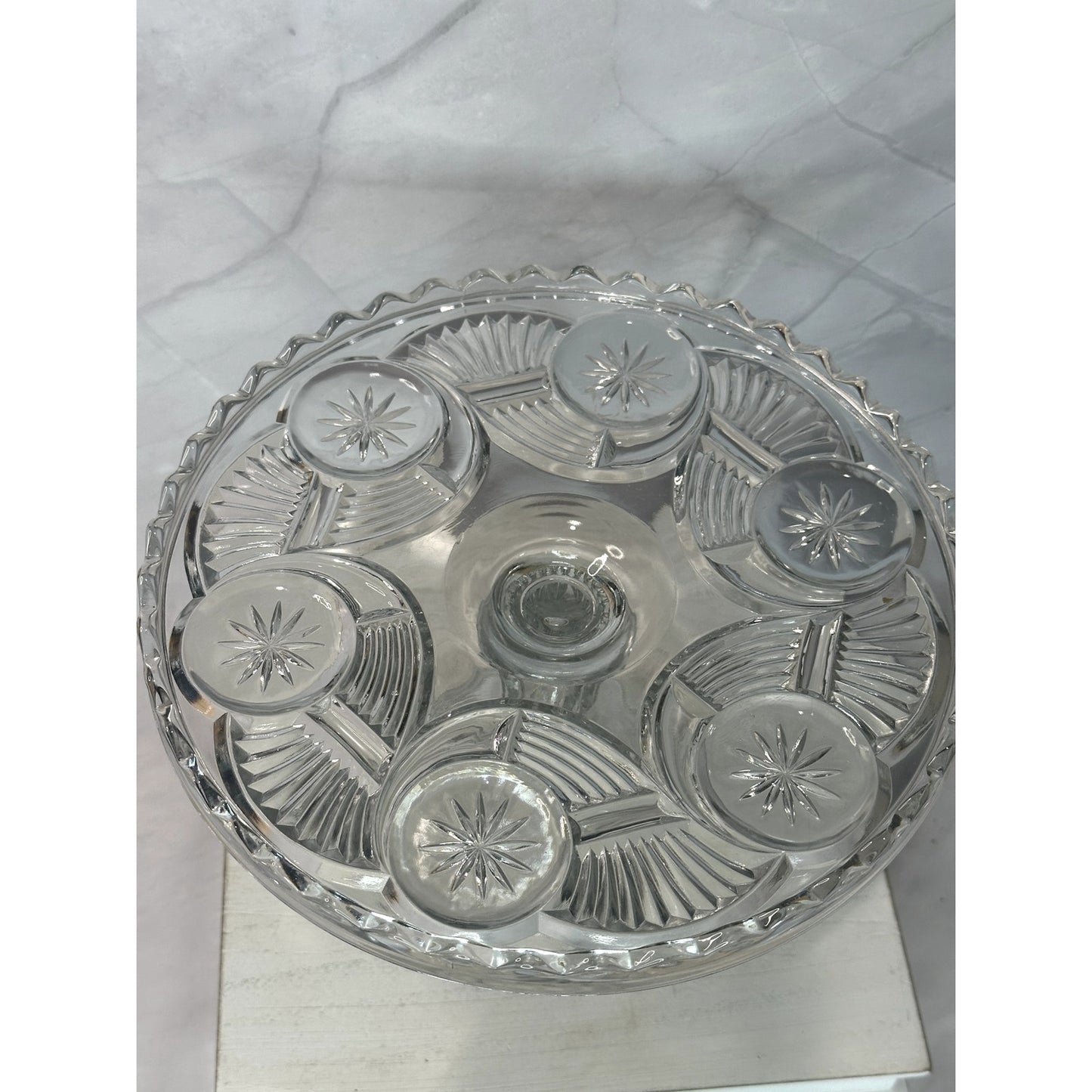 EAPG Horn of Plenty Cake Stand Plate C 1890's