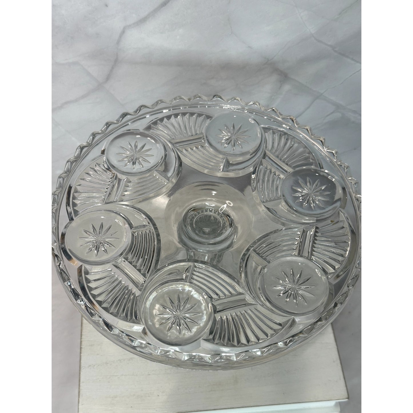 EAPG Horn of Plenty Cake Stand Plate C 1890's