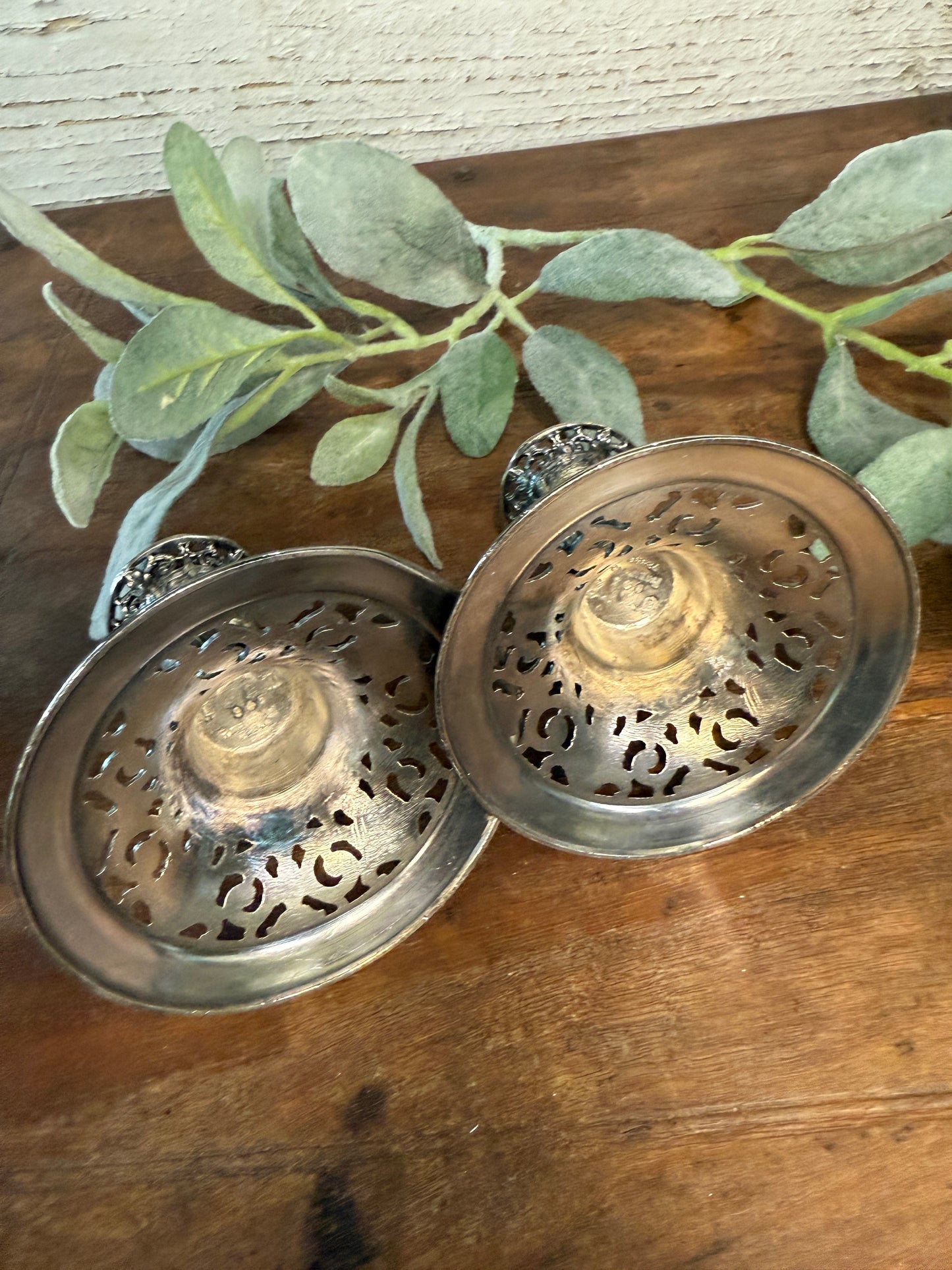 Forbes Silver Co. 1930's Pair of Candle Holders Patent>N 72882