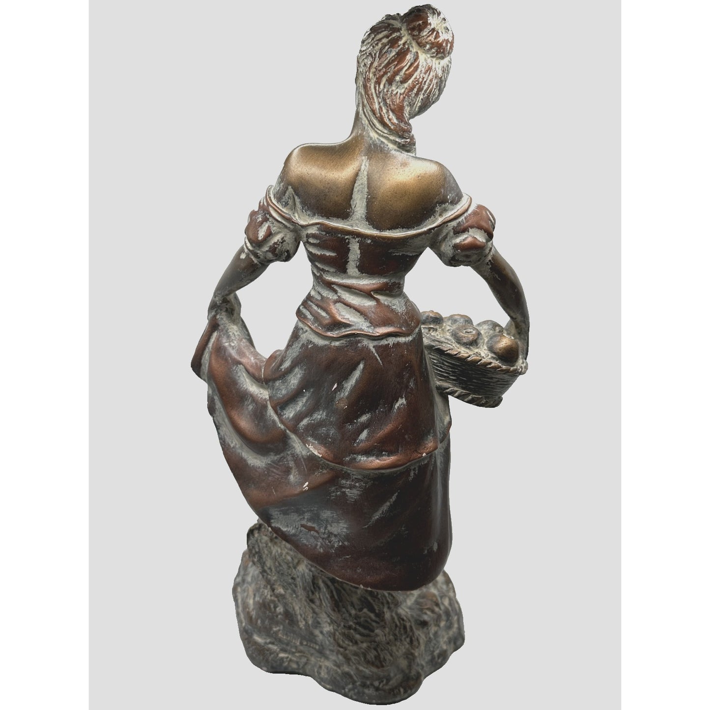 Austin Sculpture " Morning Walk" Woman and Dog Branded 1992