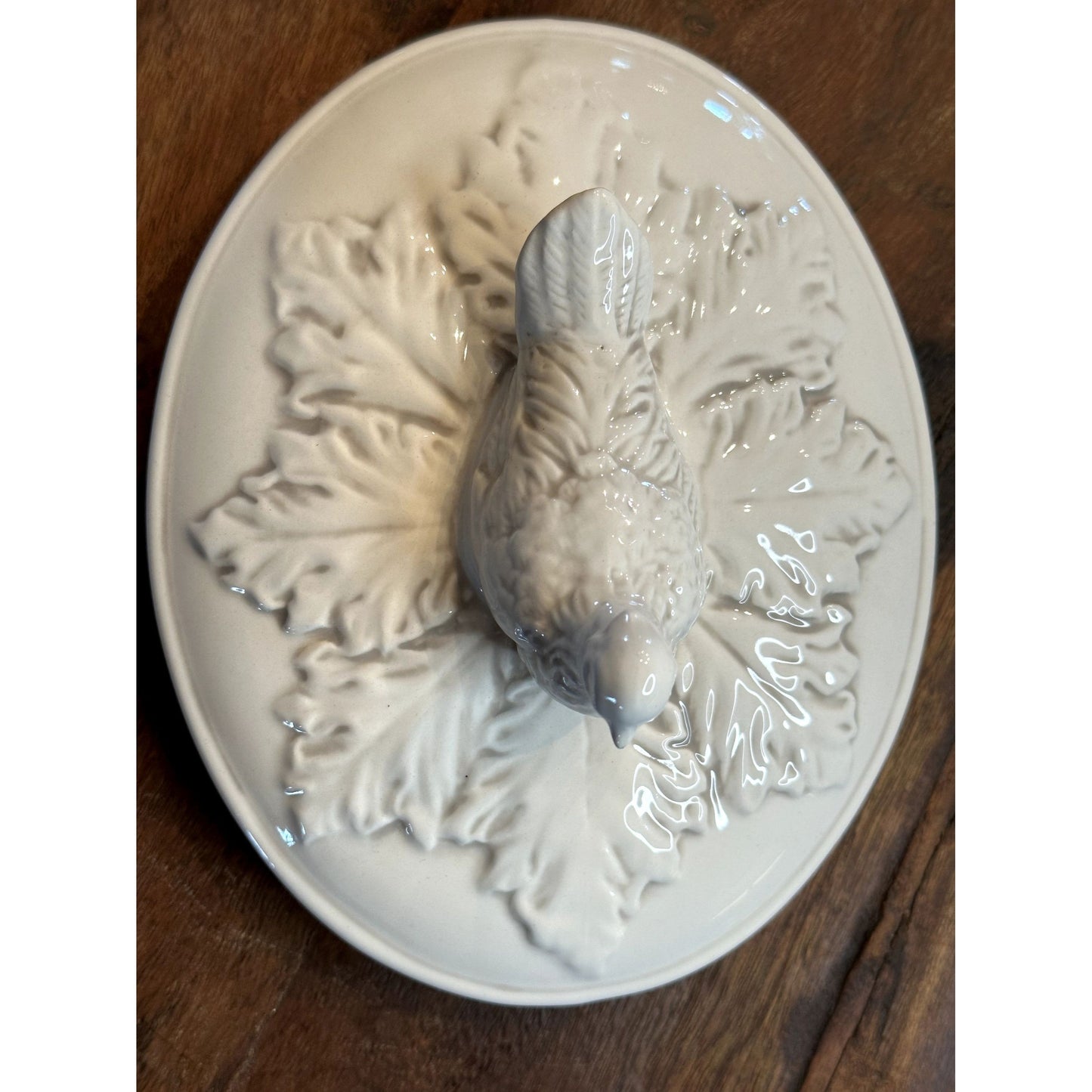 Vintage American Atelier @ Home Ironstone Pheasant Covered Bowl with lid. 5.5" #5442