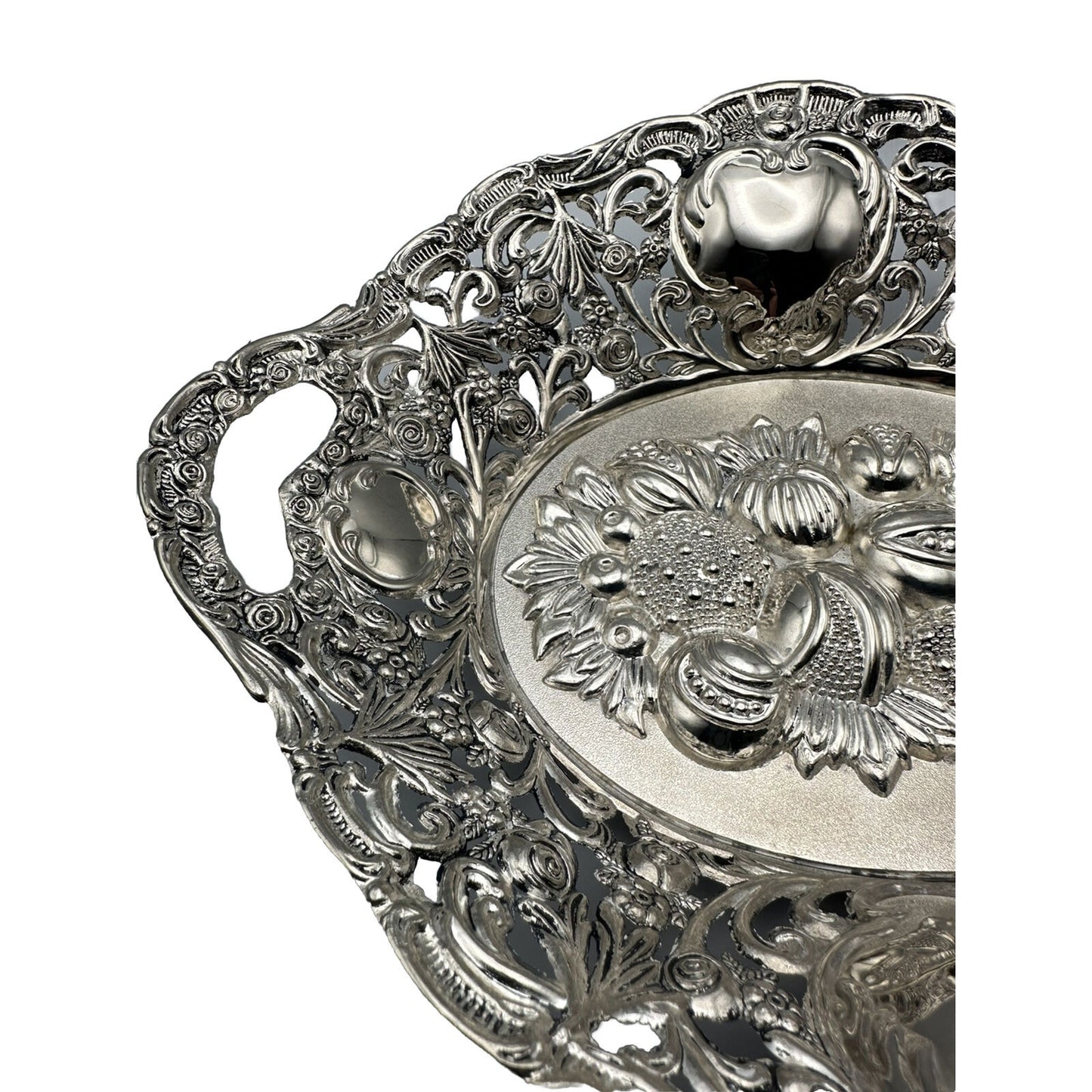 Decorative Handmade Rare Fruit Filagree Bowl made in Germany