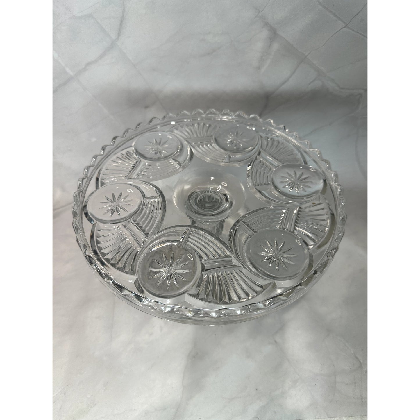 EAPG Horn of Plenty Cake Stand Plate C 1890's
